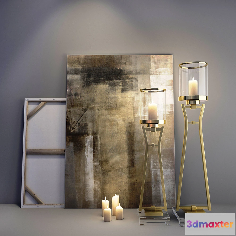 1599572 - decoration - Candles and candlesticks 3D Max