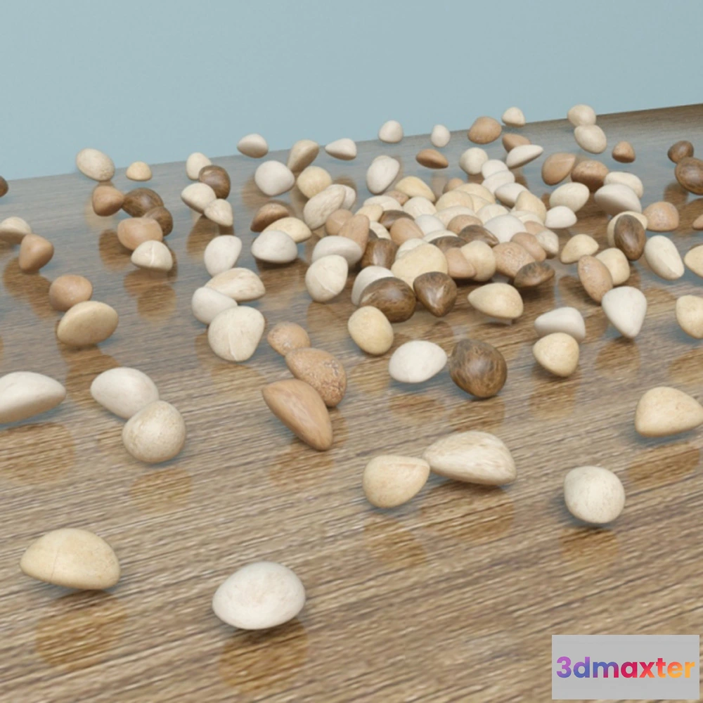 1599574 - decoration - Small round sea stones 3D Max