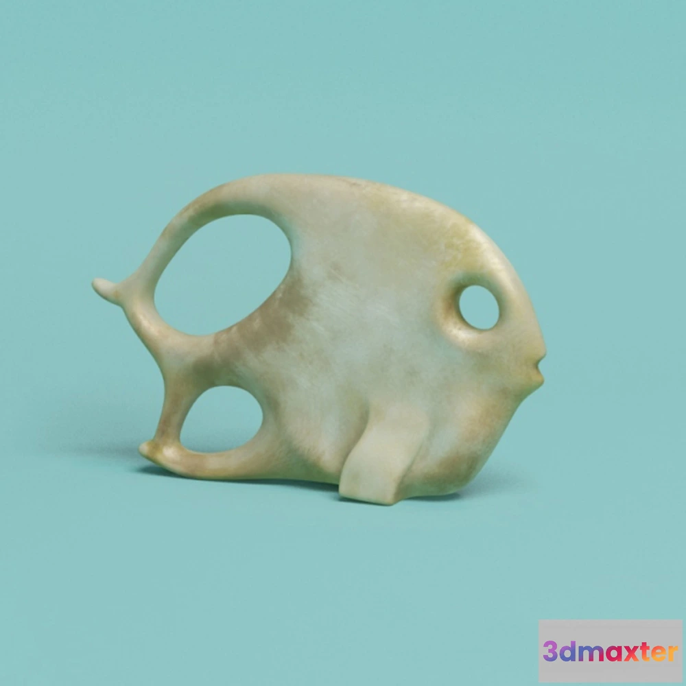 1599626 - decoration - Bronze fish 3D Max
