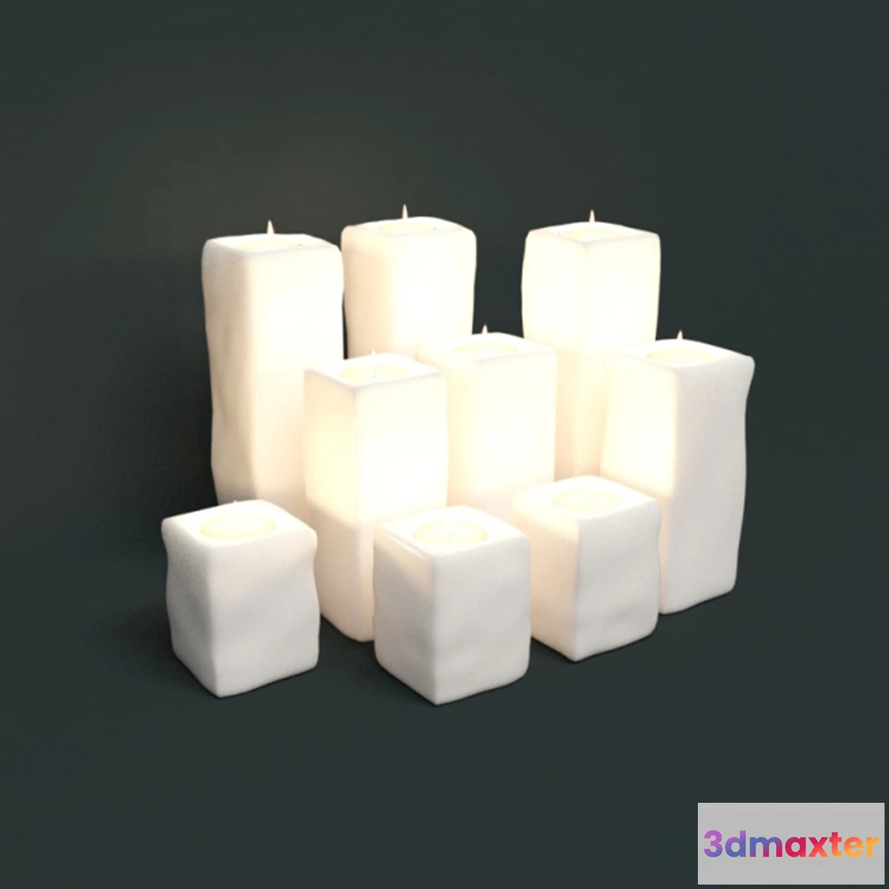 1599630 - decoration - Candles 3D Max