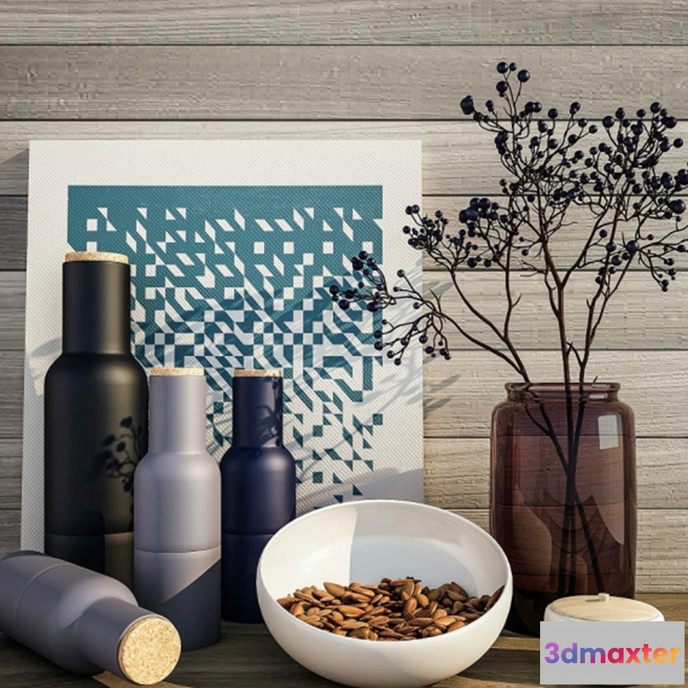 1599634 - decoration - Beautiful decorative set 3D Max