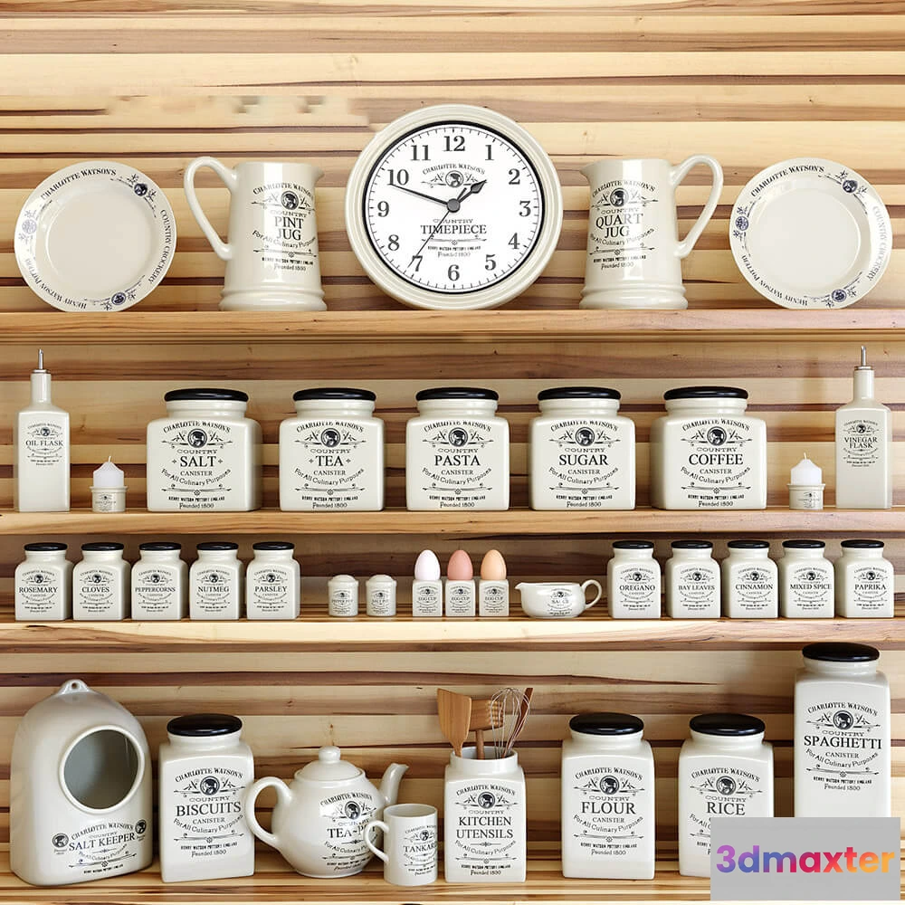 1599716 - decoration - Kitchen set Charlotte Watson 3D Max