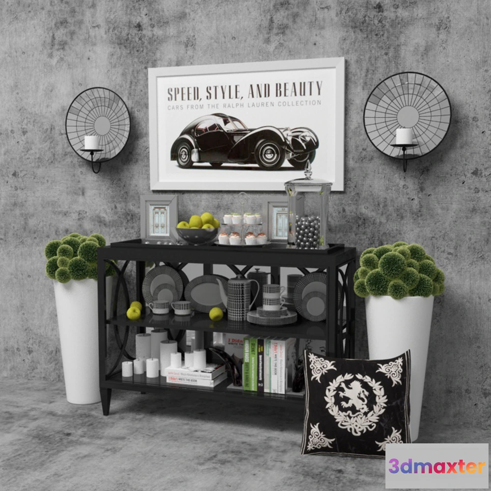 1599746 - decoration - Large set of interior items 3D Max