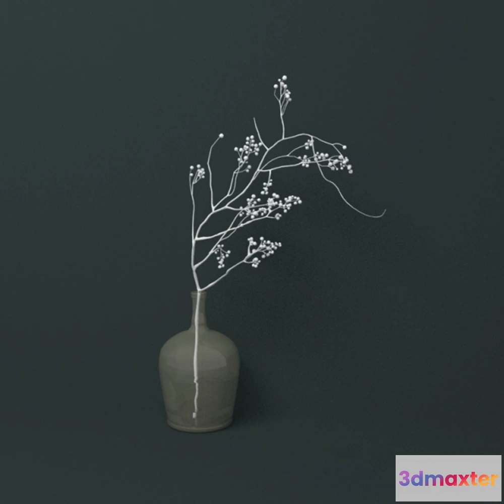 1599752 - decoration - Decorative branchplant 3D Max