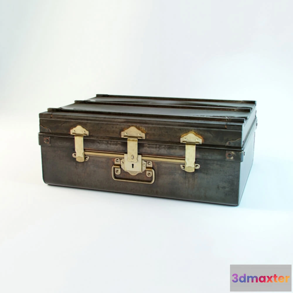 1599840 - decoration - Restoration Hardware Iron Passenger Case 3D Max