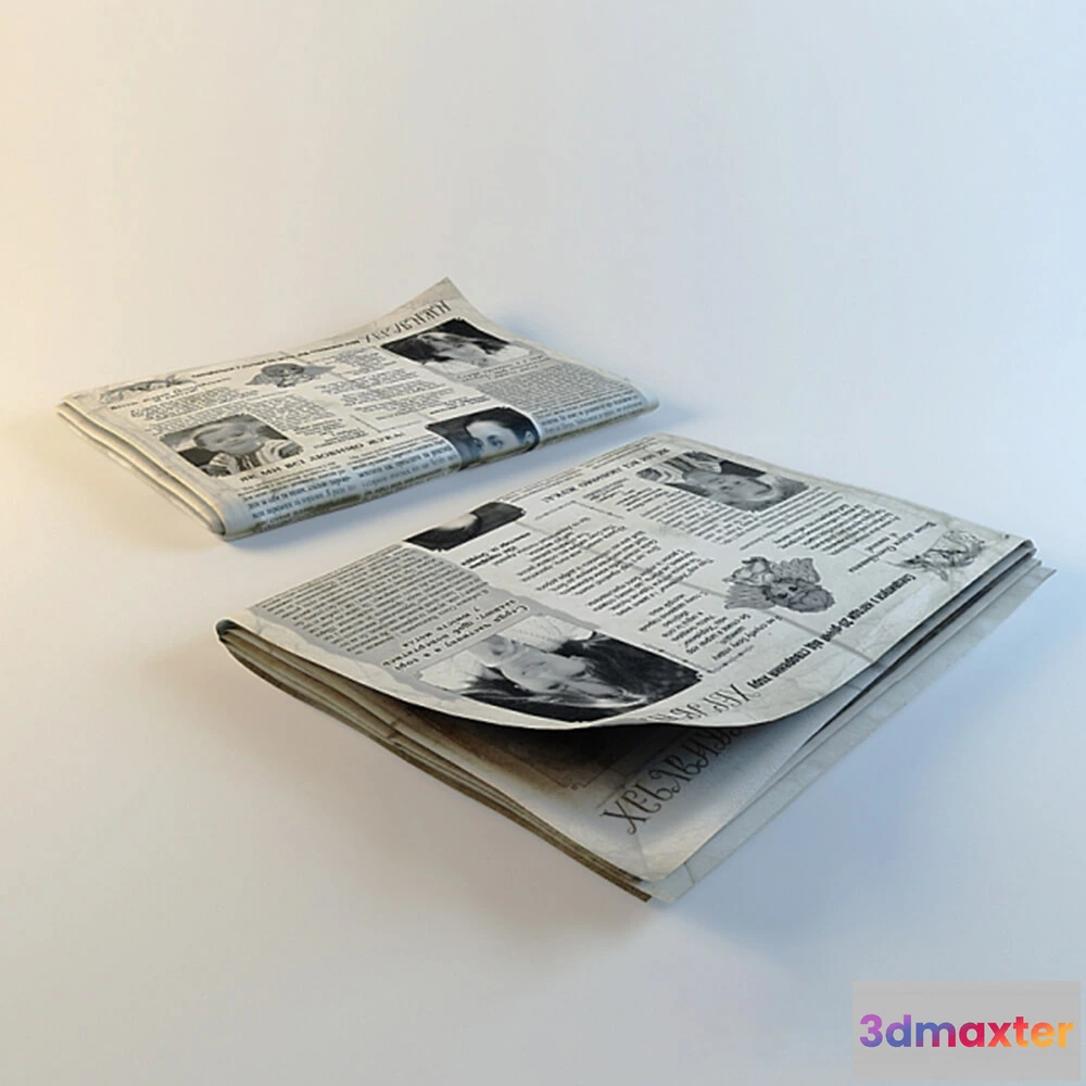 1599844 - decoration - Newspaper 3D Max