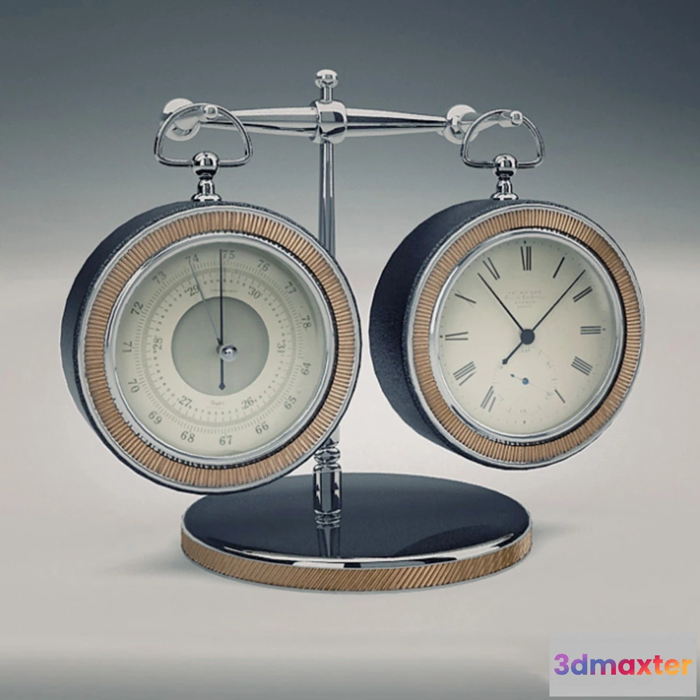 1599862 - decoration - Clock barometer 3D Max