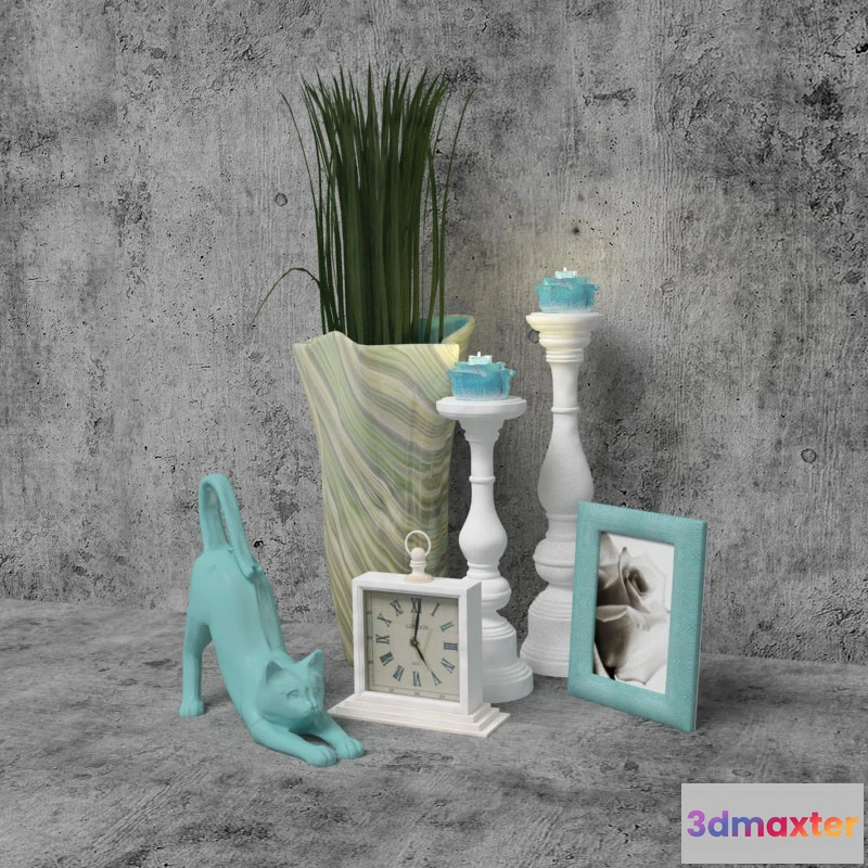 1599880 - decoration - Beautiful decorative set 3D Max