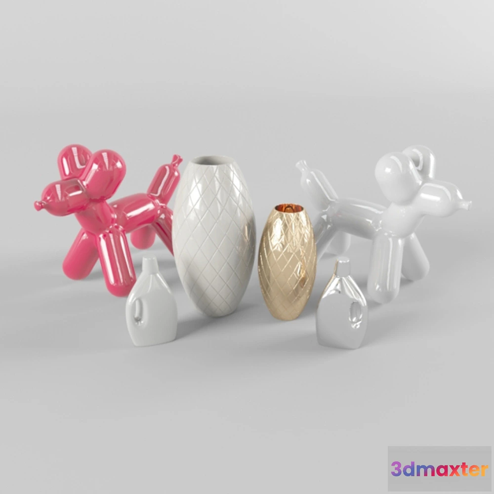 1599882 - decoration - Ceramic decorative set 3D Max