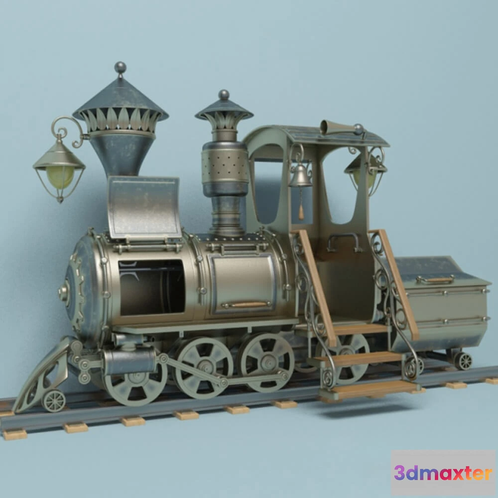 1599888 - decoration - Brazier Steam locomotive 3D Max