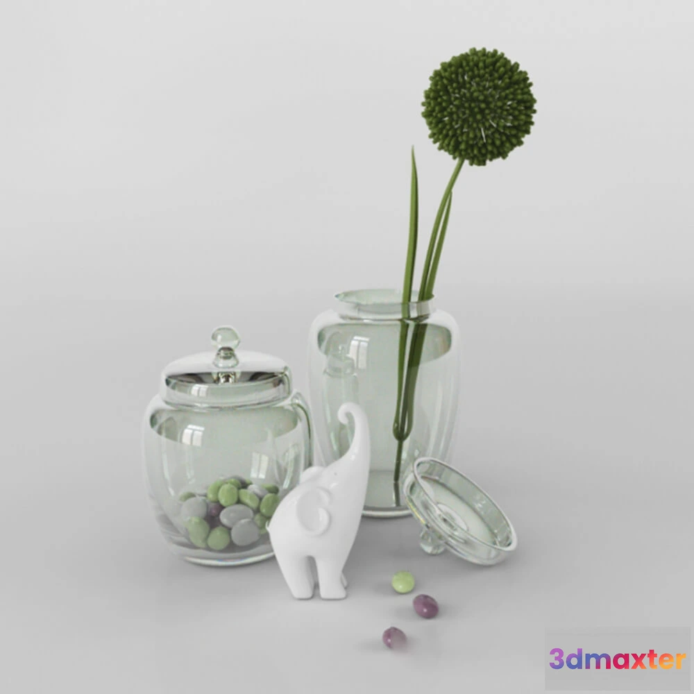 1599948 - decoration - Beautiful decorative set 3D Max