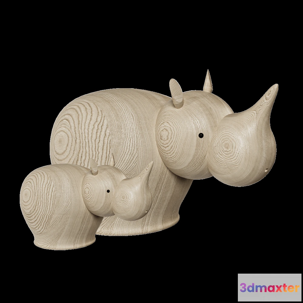 1599974 - Woud - Rina Rhinoceros 3x 3D Max