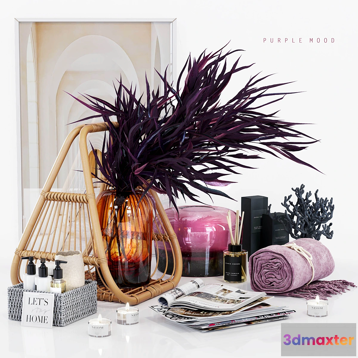 547557 - PURPLE MOOD _ Decorative set