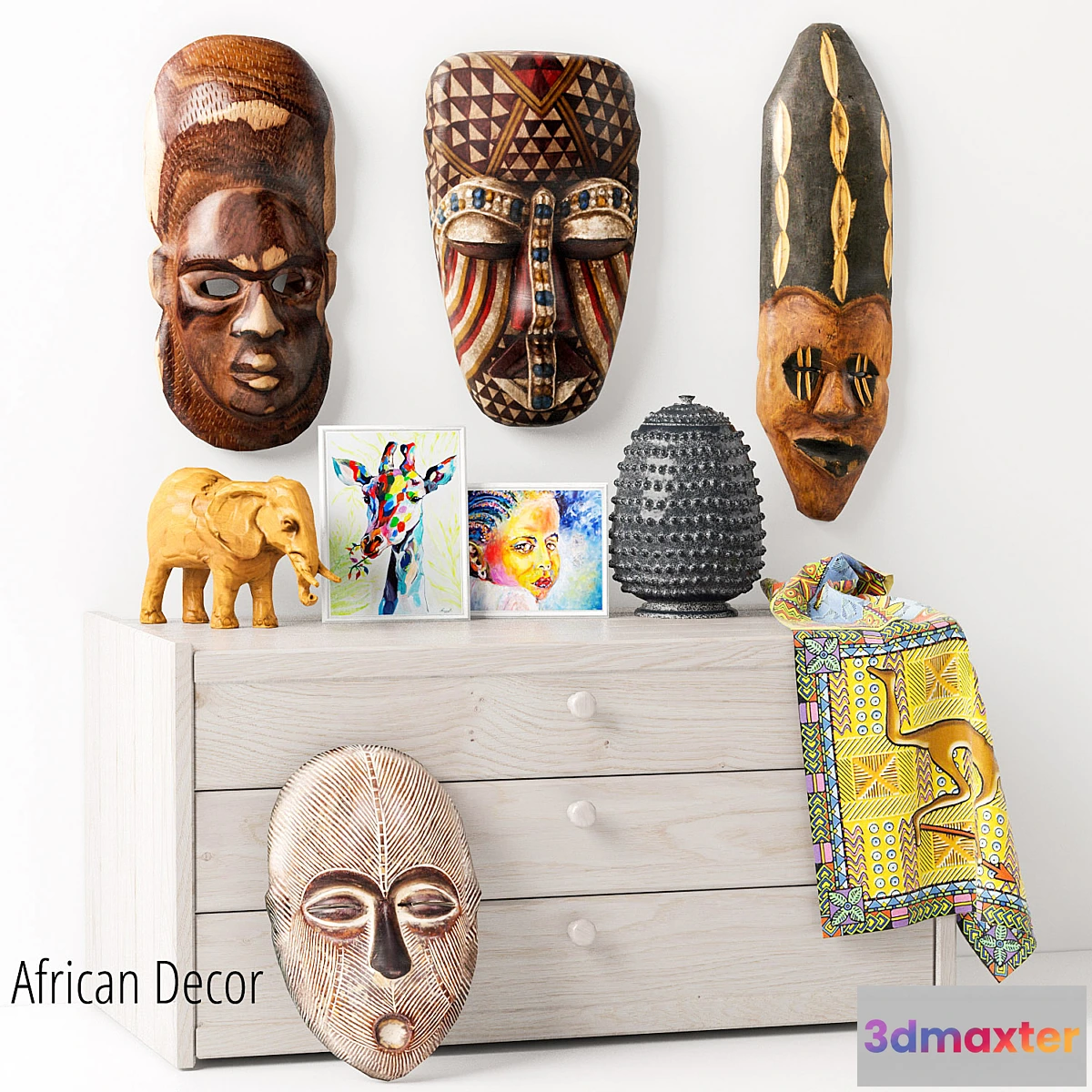 547677 - African masks - Decorative set_1