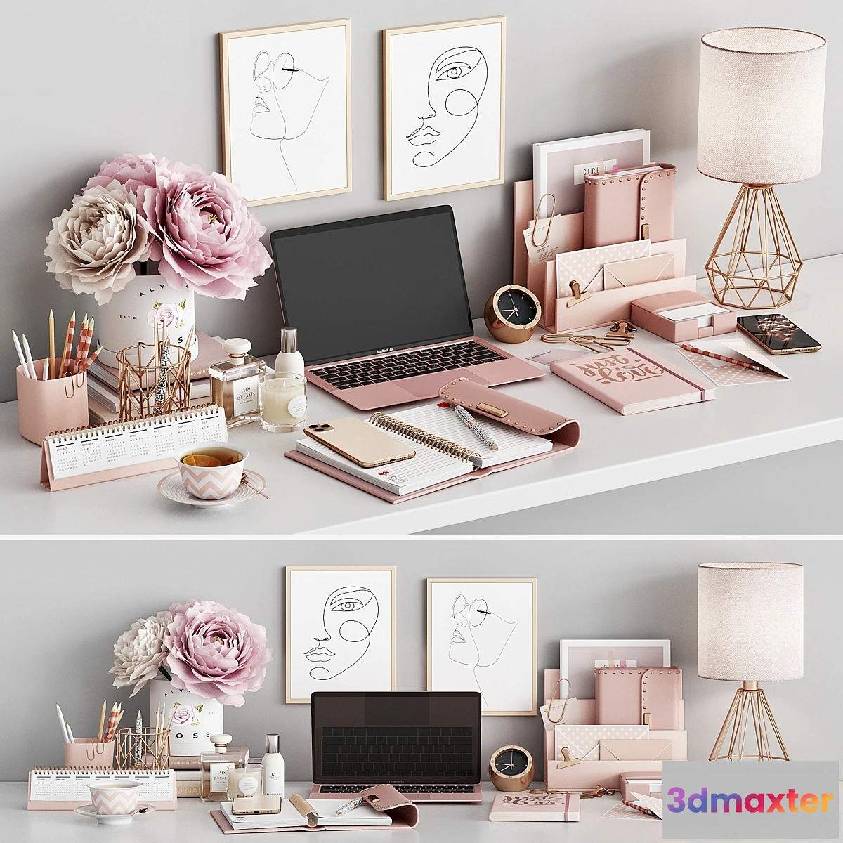 547913 - Workplace set WT 02 Rose