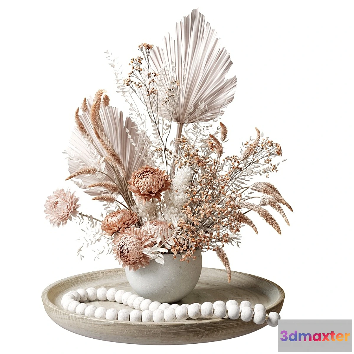 548197 - Bouquet of dried flowers with chrysanthemums 34