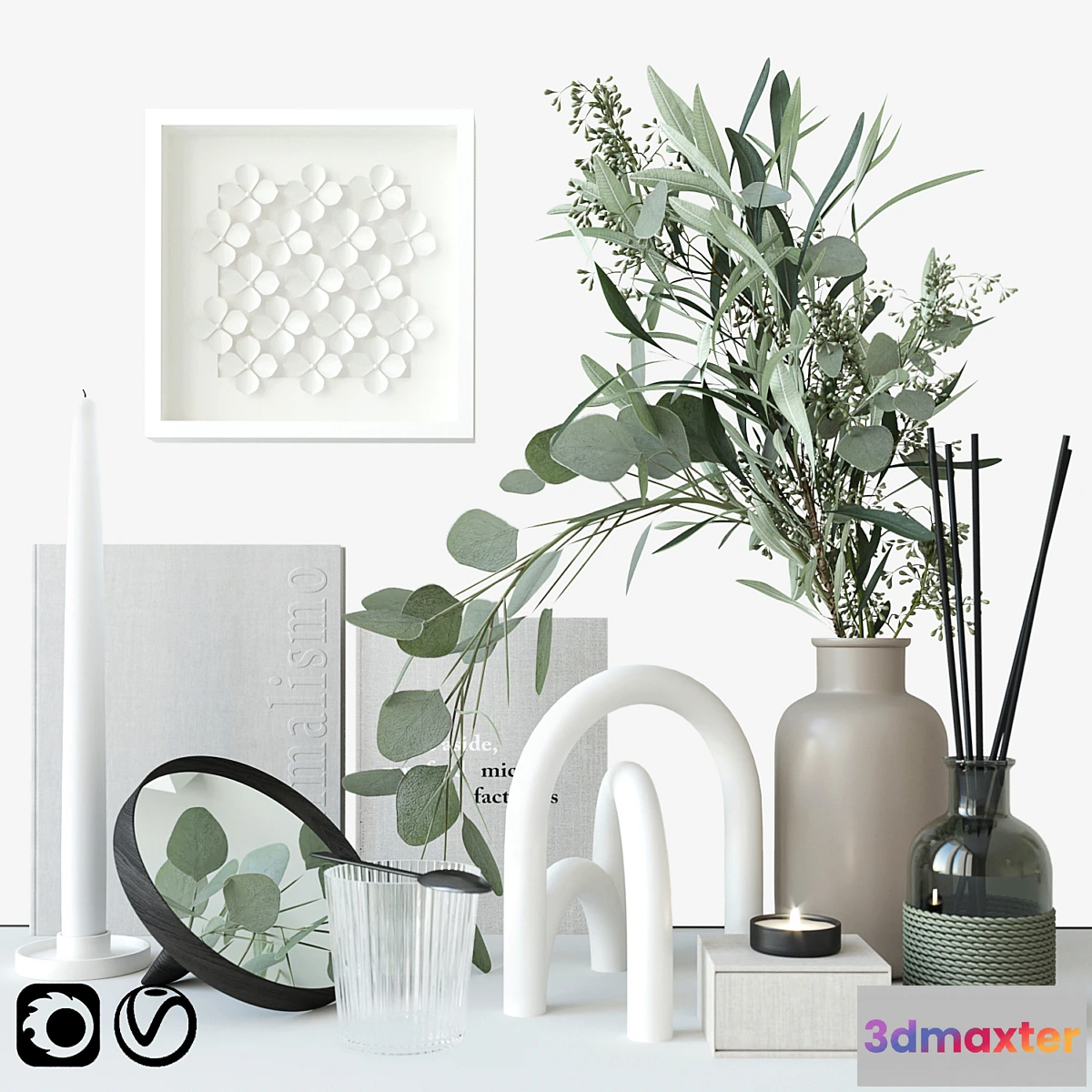 548205 - Decorative set with eucalyptus - No.2