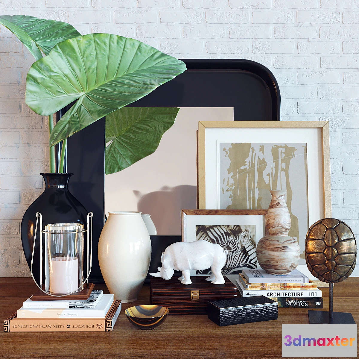 579932 - Decoration set Alocasia calidora