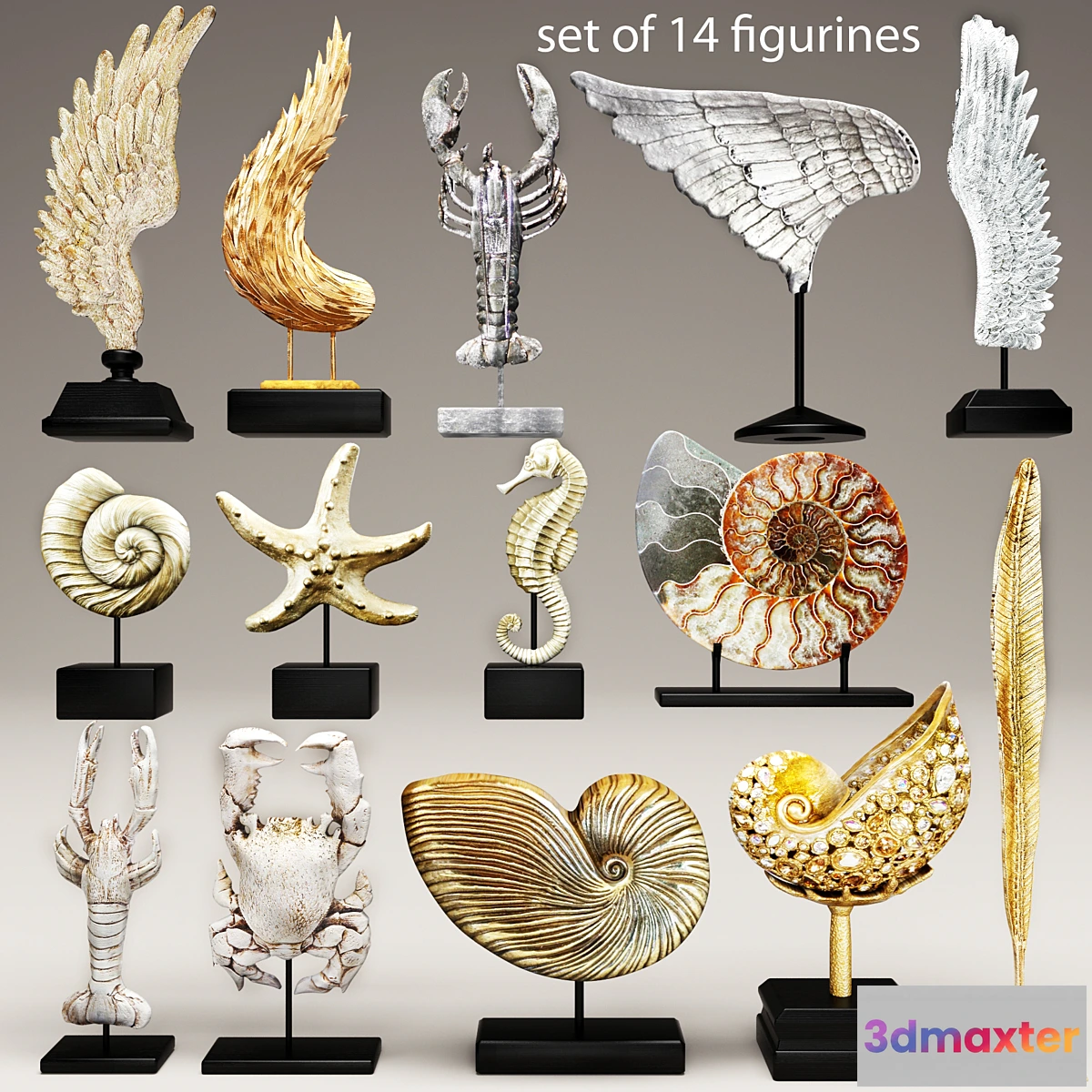 579998 - collection of 14 statues