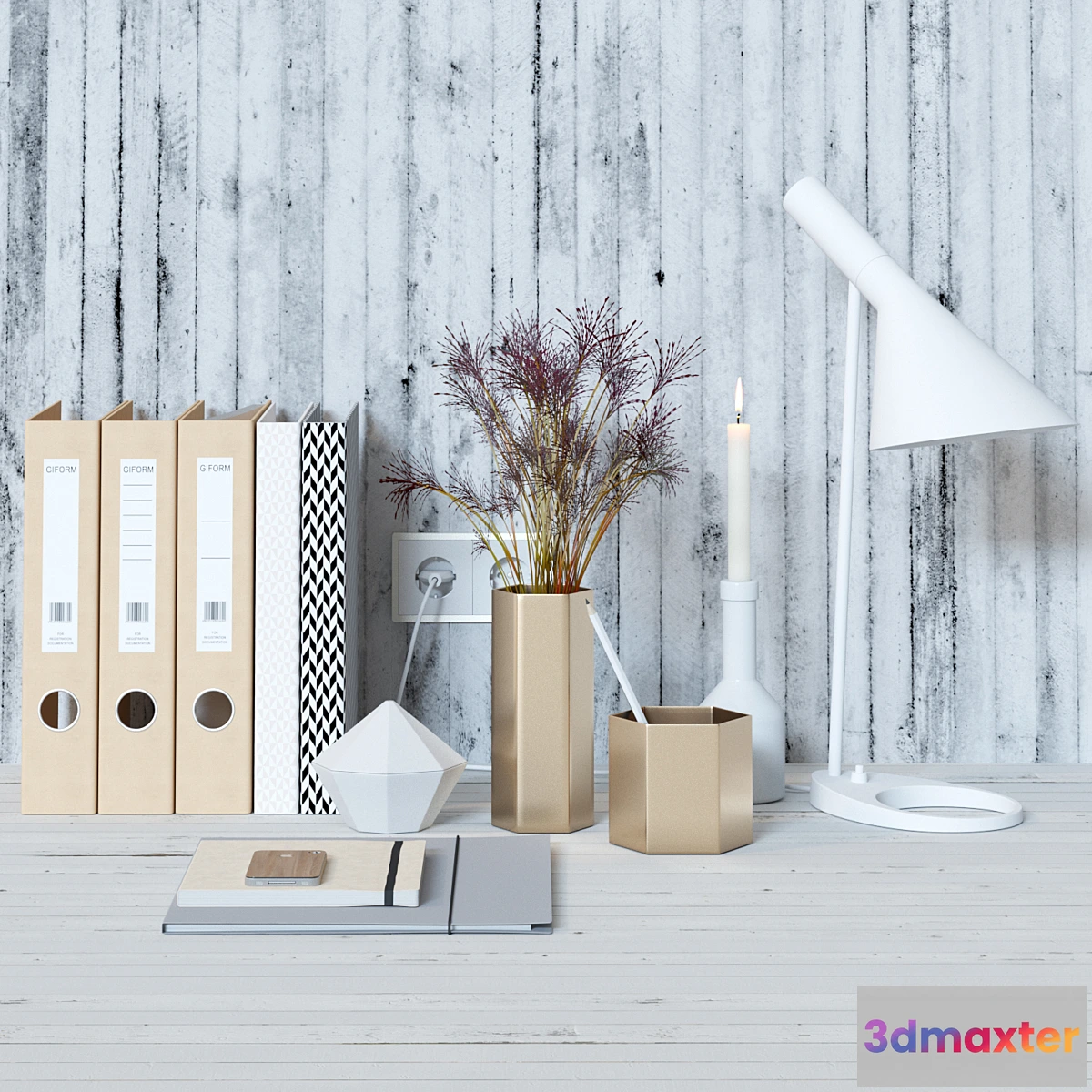 580076 - Decorative set for the office desk