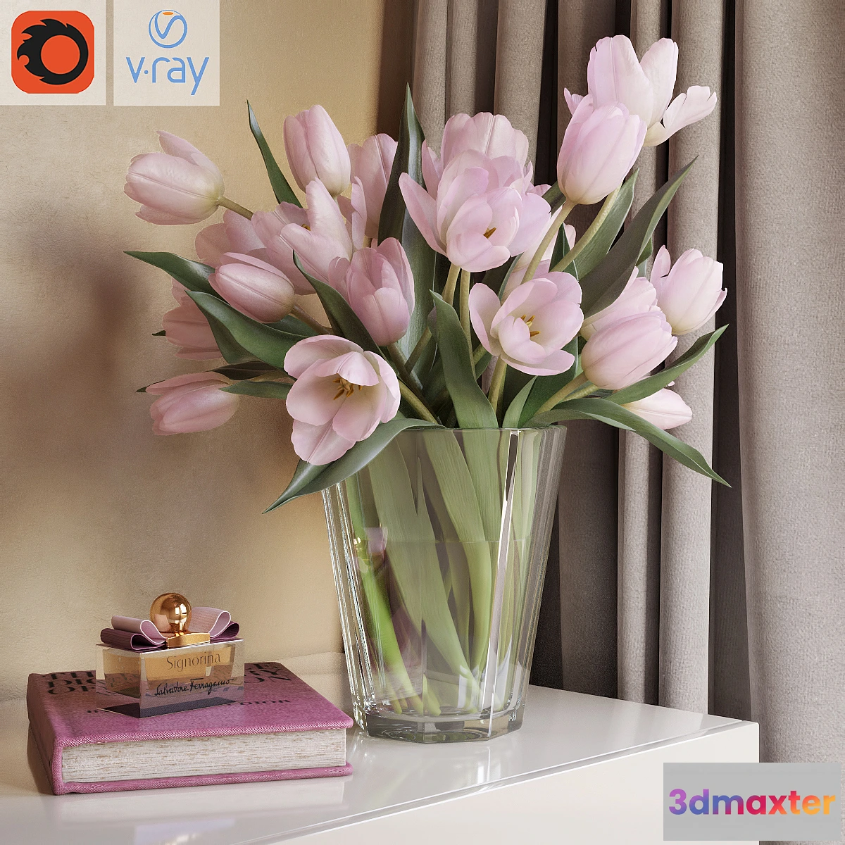 582048 - Decorative set with tulips - No.2