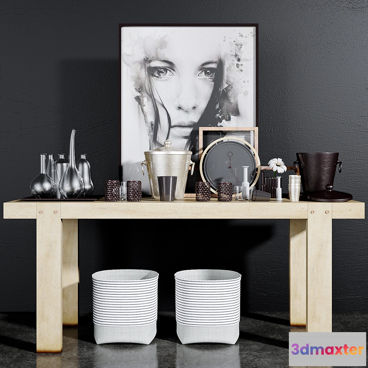 586634 - Decorative console table set - 2