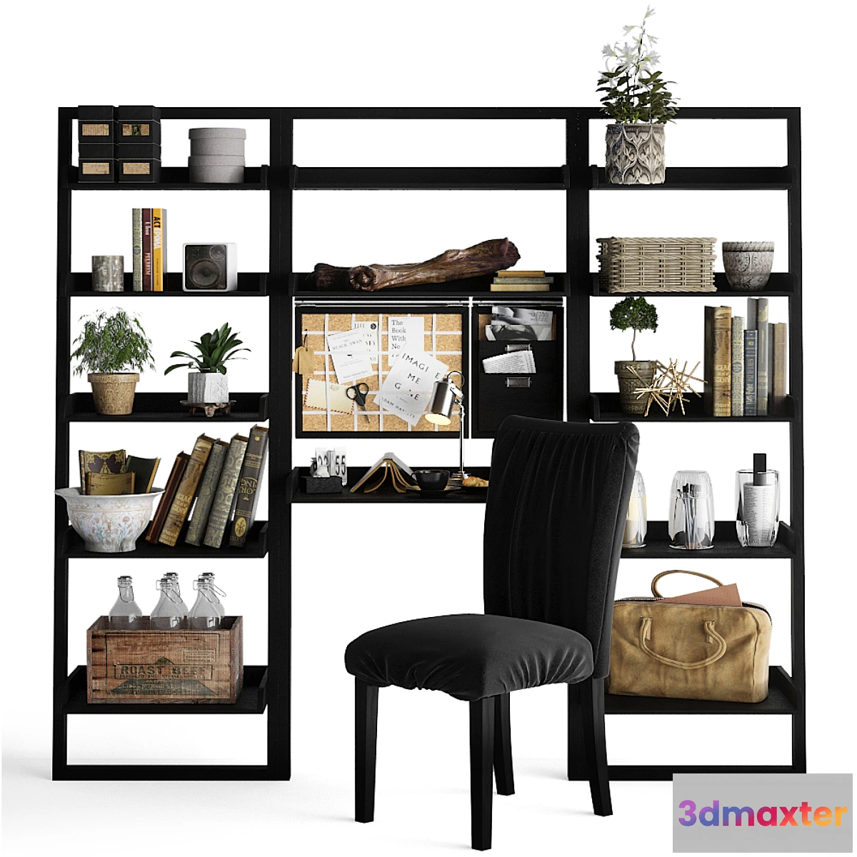 589840 - Shelving unit with working table