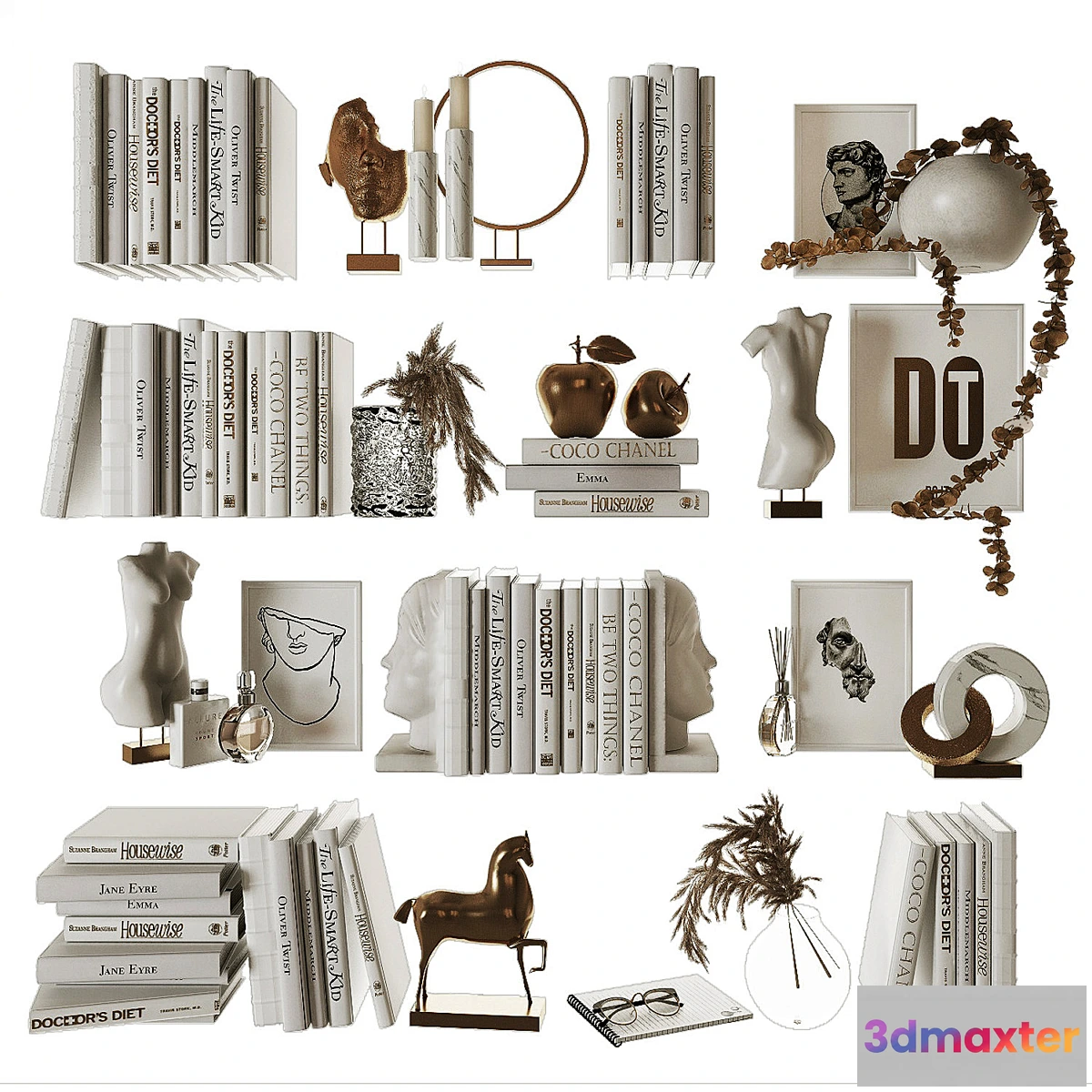 590568 - Decorative shelf filling set 9