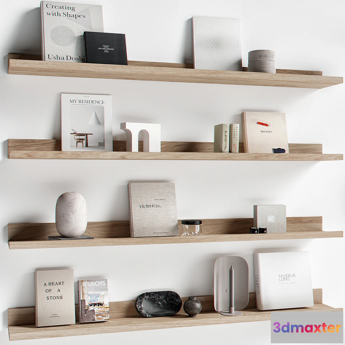 591714 - Decorative set 042 bookshelf