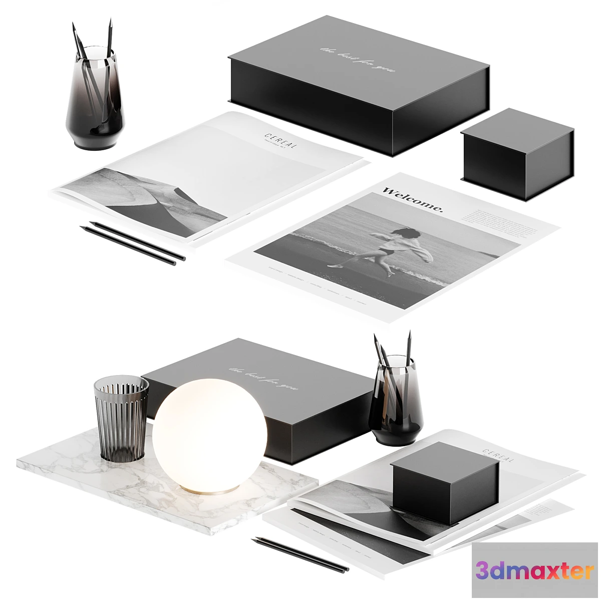 592094 - Decorative table set with lamp