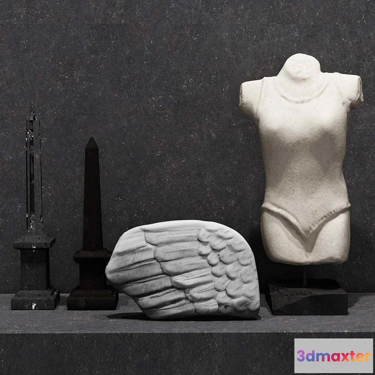 592180 - Set of decorative sculptures