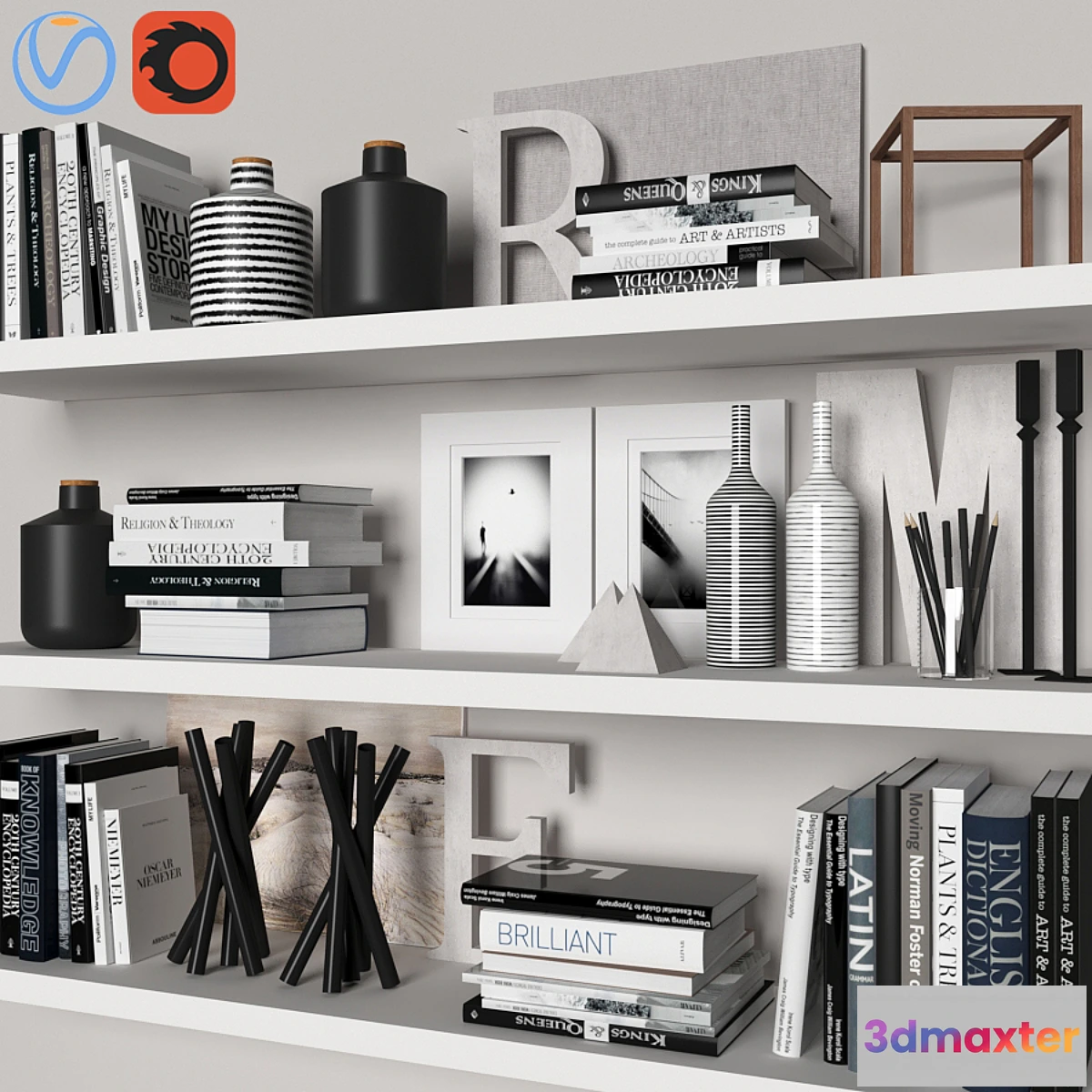 592190 - decorative set with books 02