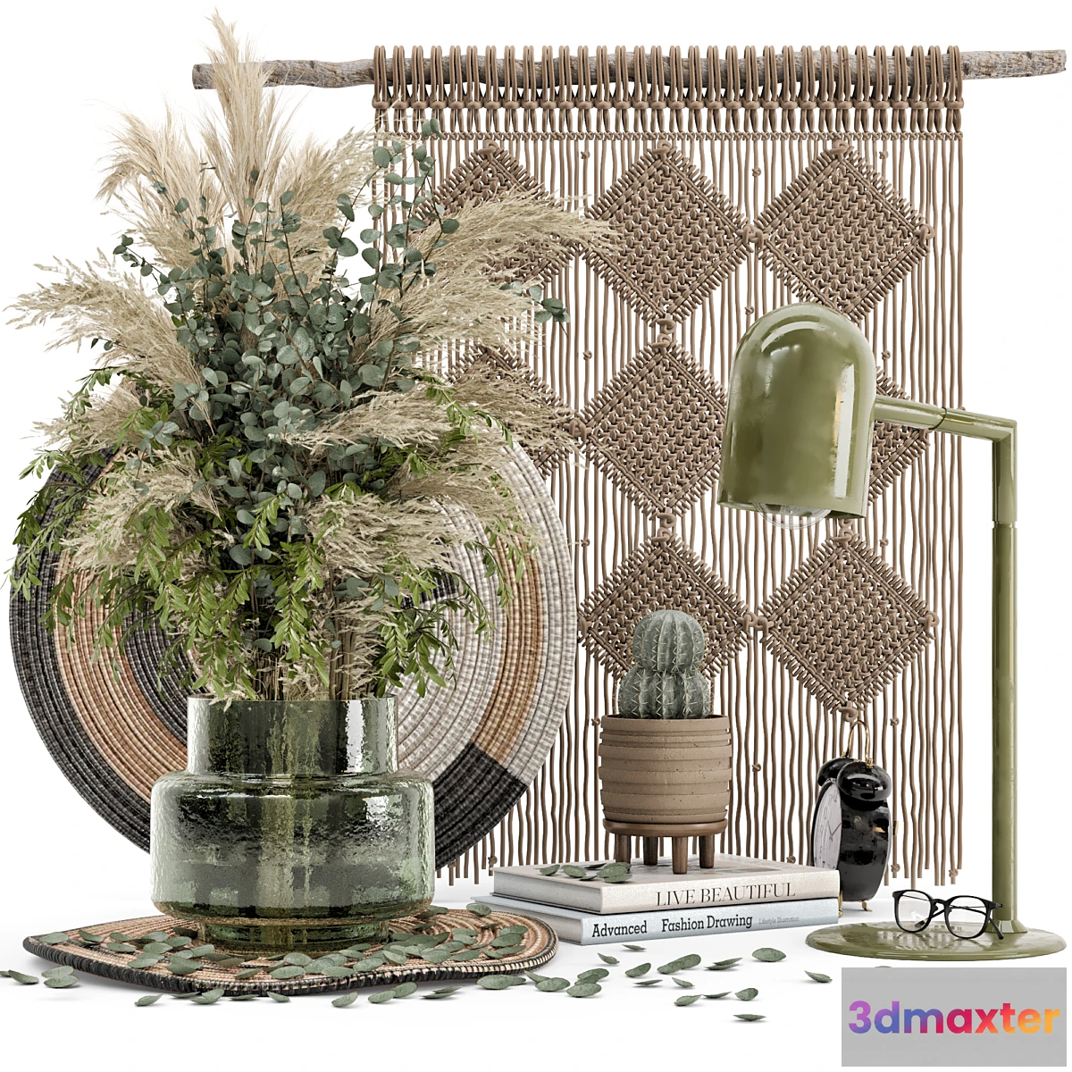 592232 - Pampas Decorative Set Dried Flower - Set 754