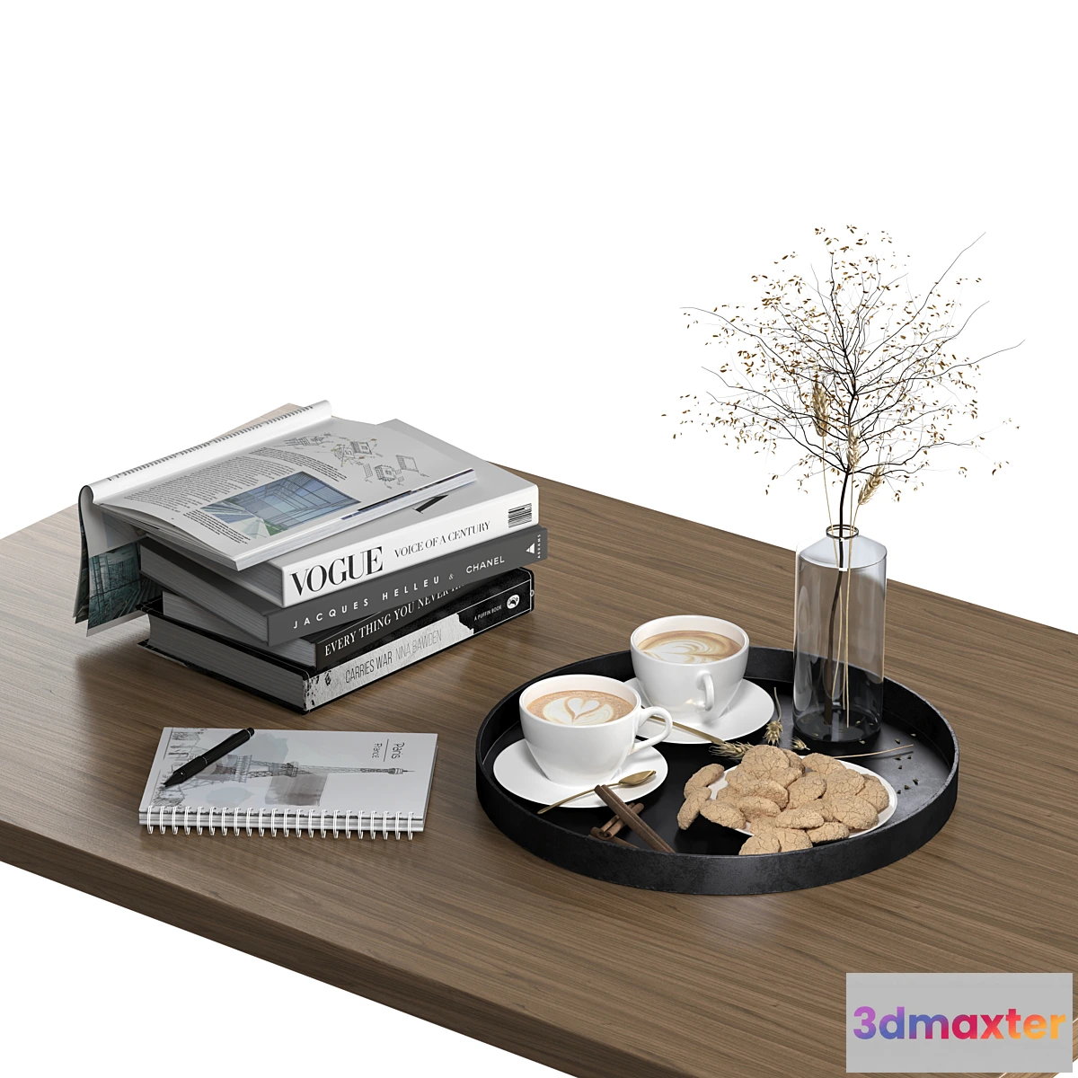 592256 - Coffee Table Decor Set 01 DrCG Model 05