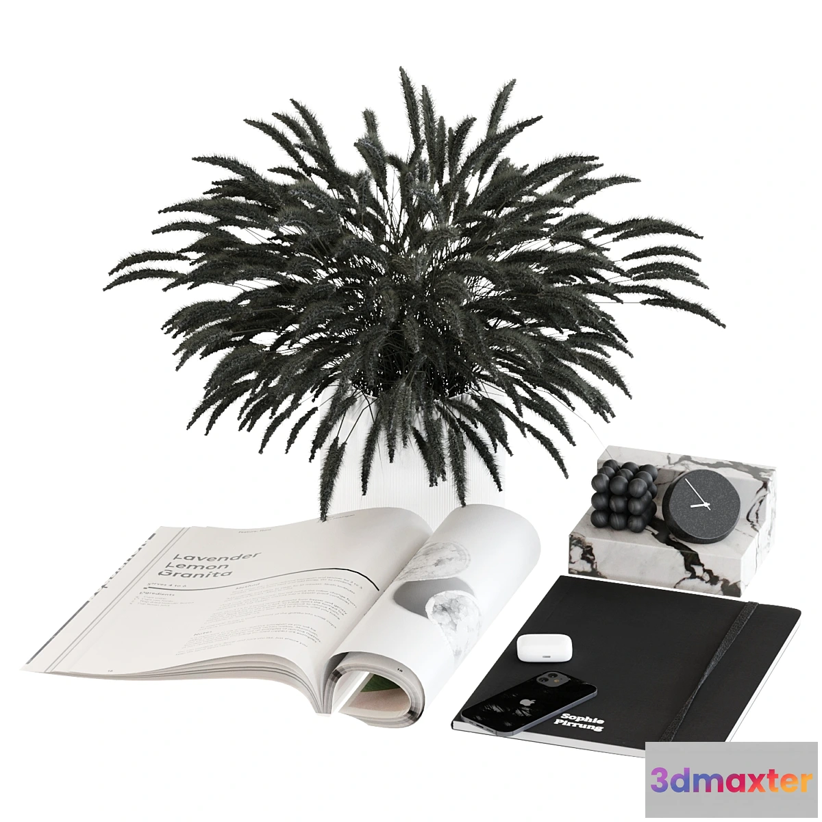 592368 - Black & white decorative set