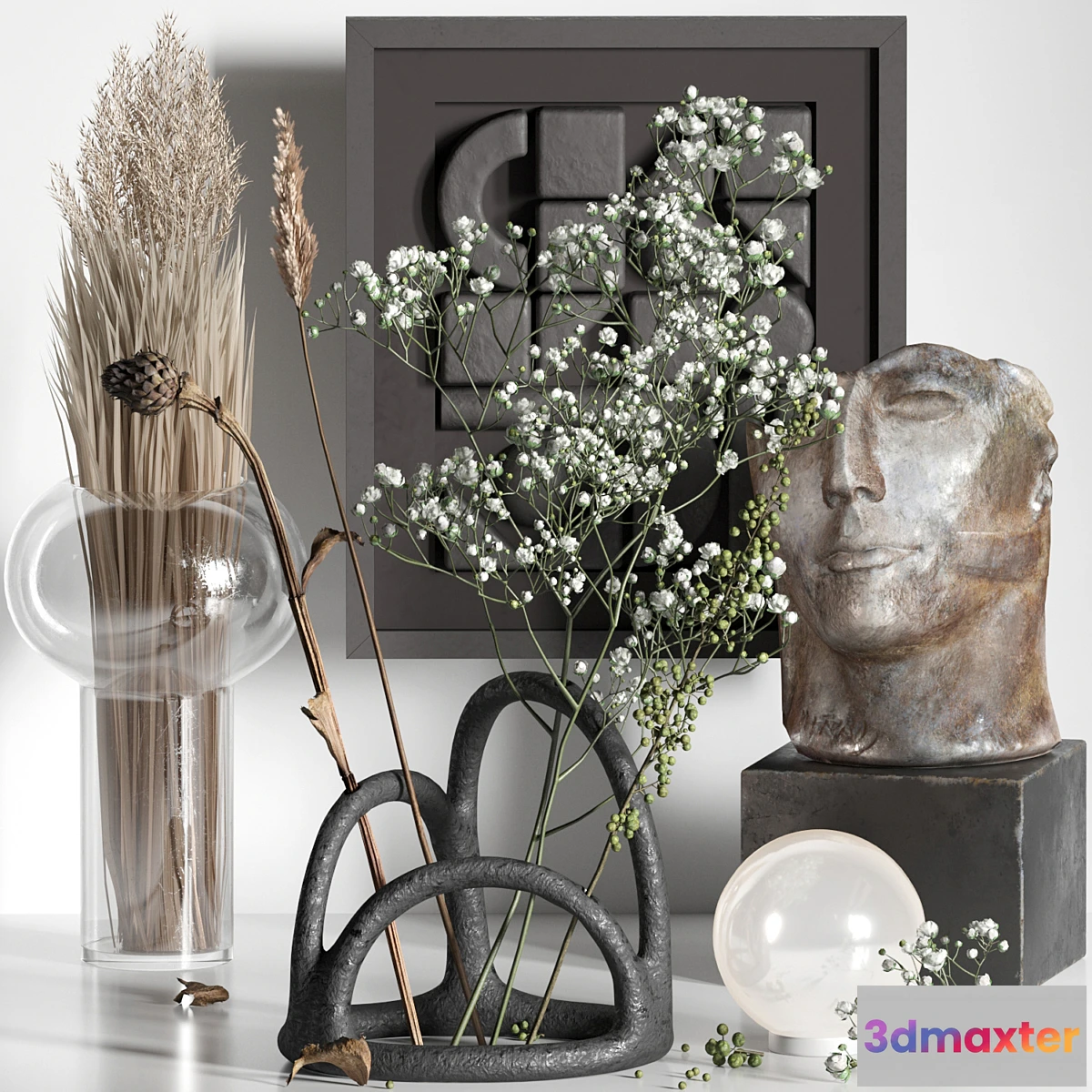 592376 - Decorative set 06 with Gypsophila and Manifesto