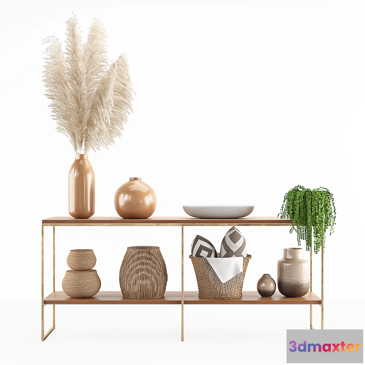 592686 - decorative set with pampas