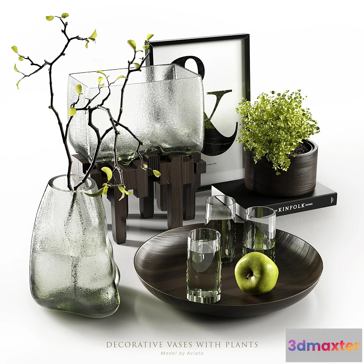 593390 - Decorative vases with plants