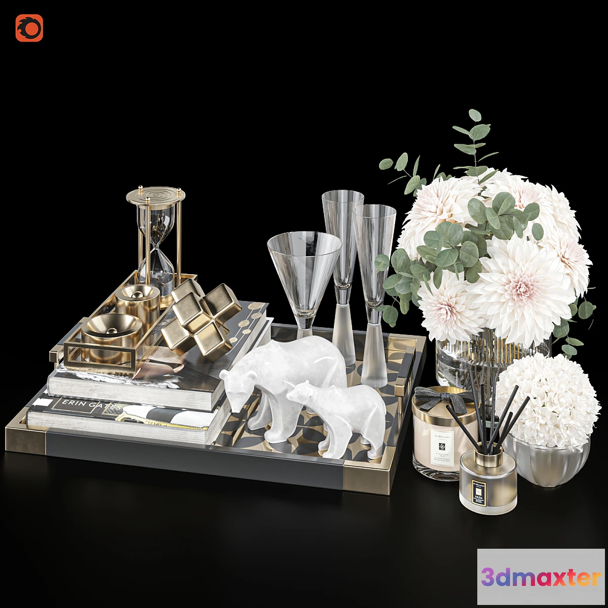 593954 - Decoration Set 39 Coffee table decor