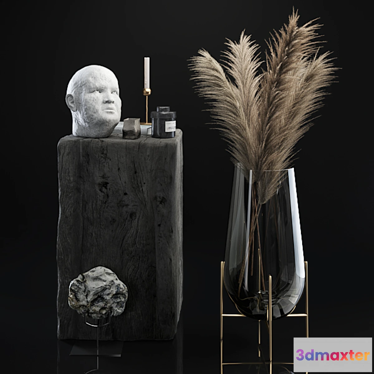 594578 - Decorative set 5 with dried plants