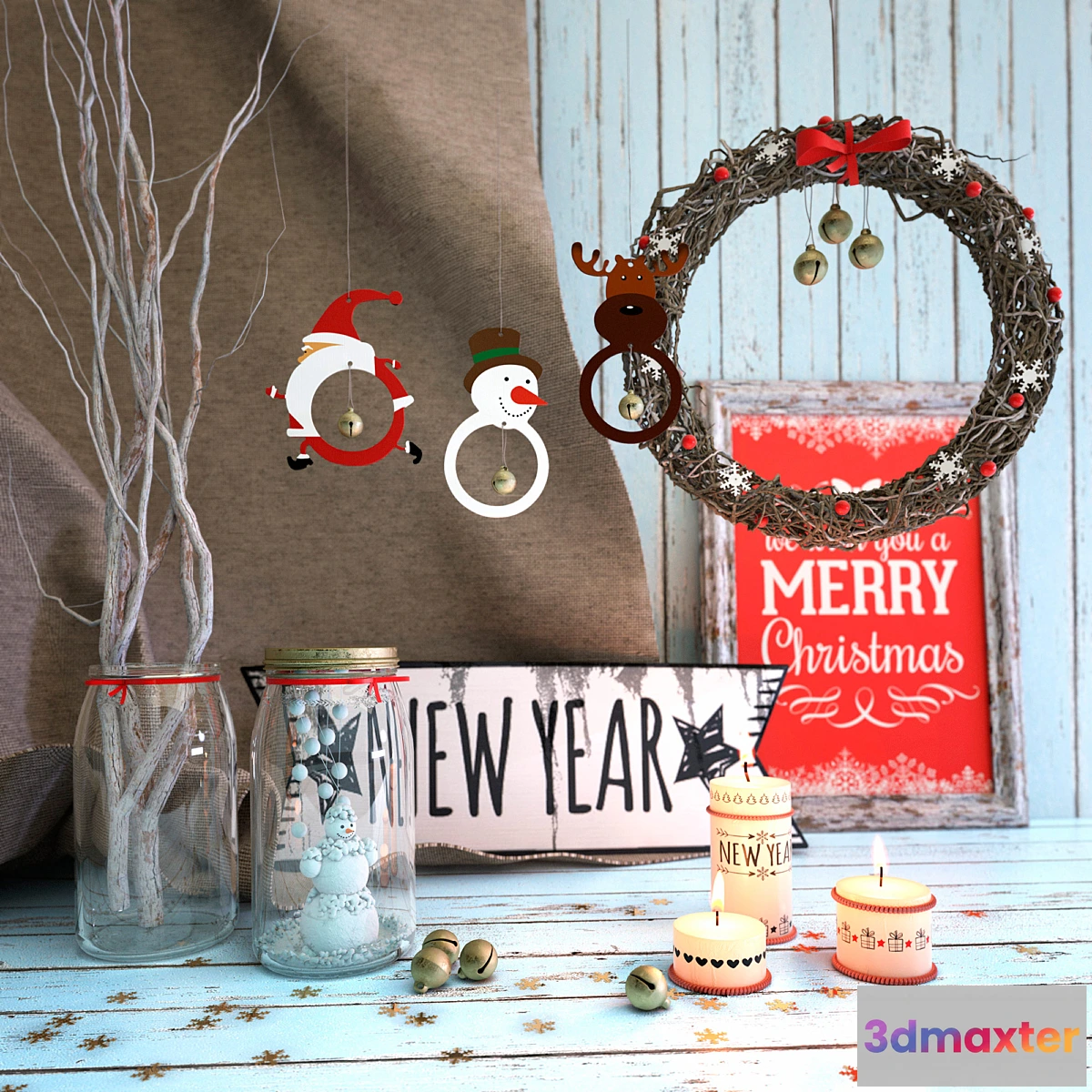 638593 - New Year decor set - No.2