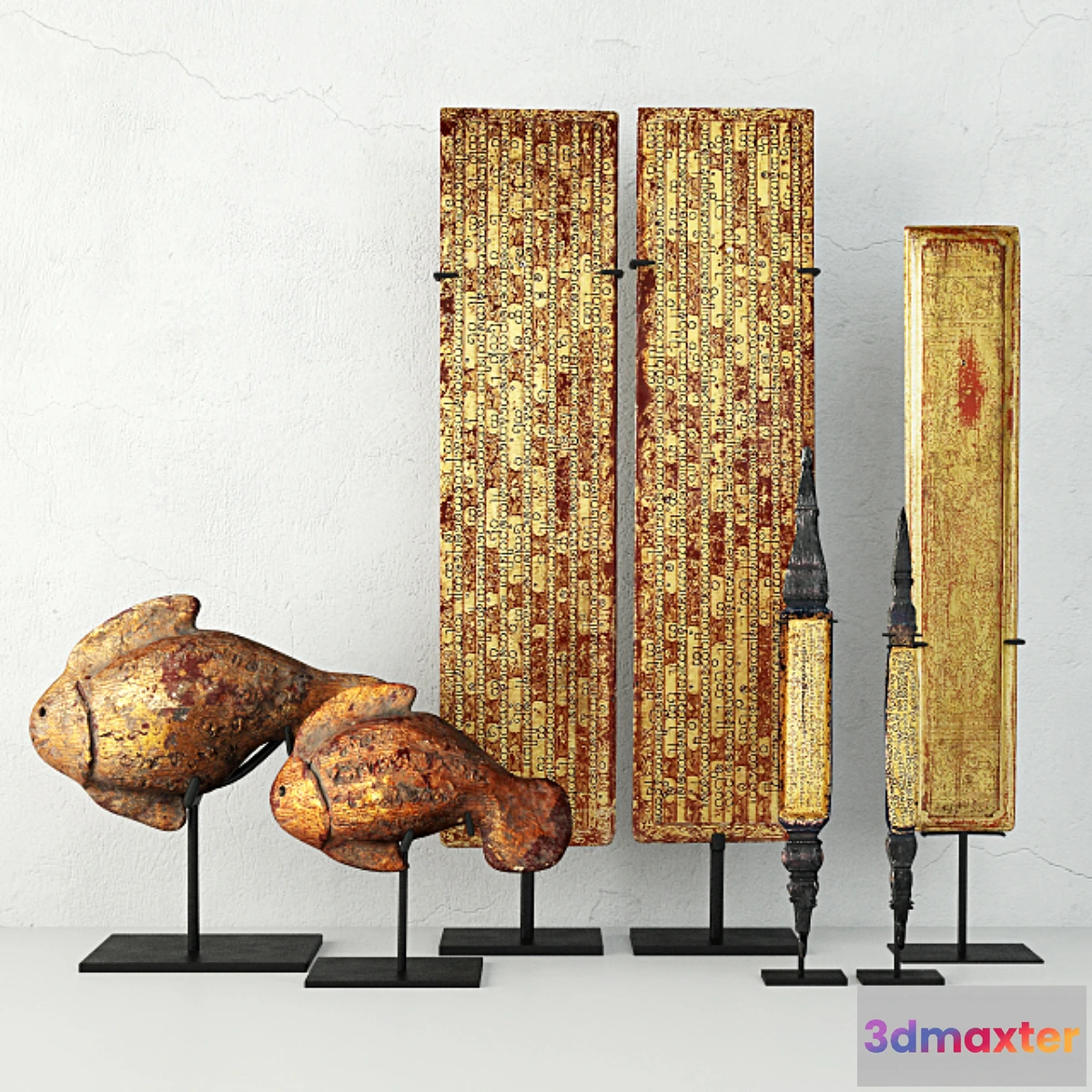 651791 - Old Burmese & Thai Decoration