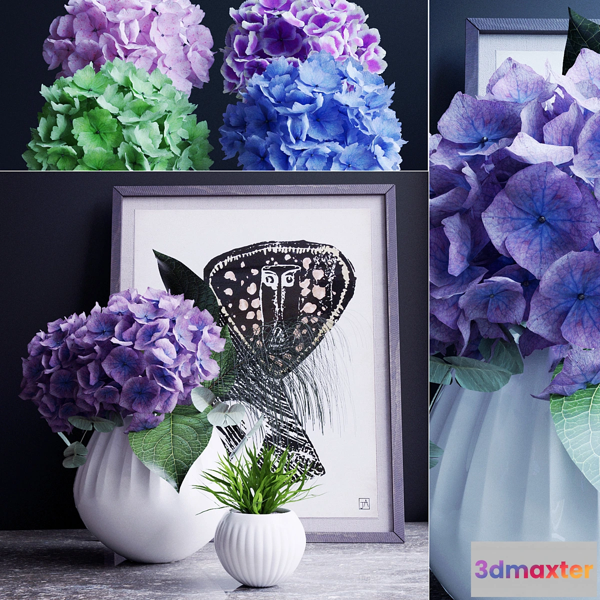 654969 - Decorative set Hydrangea