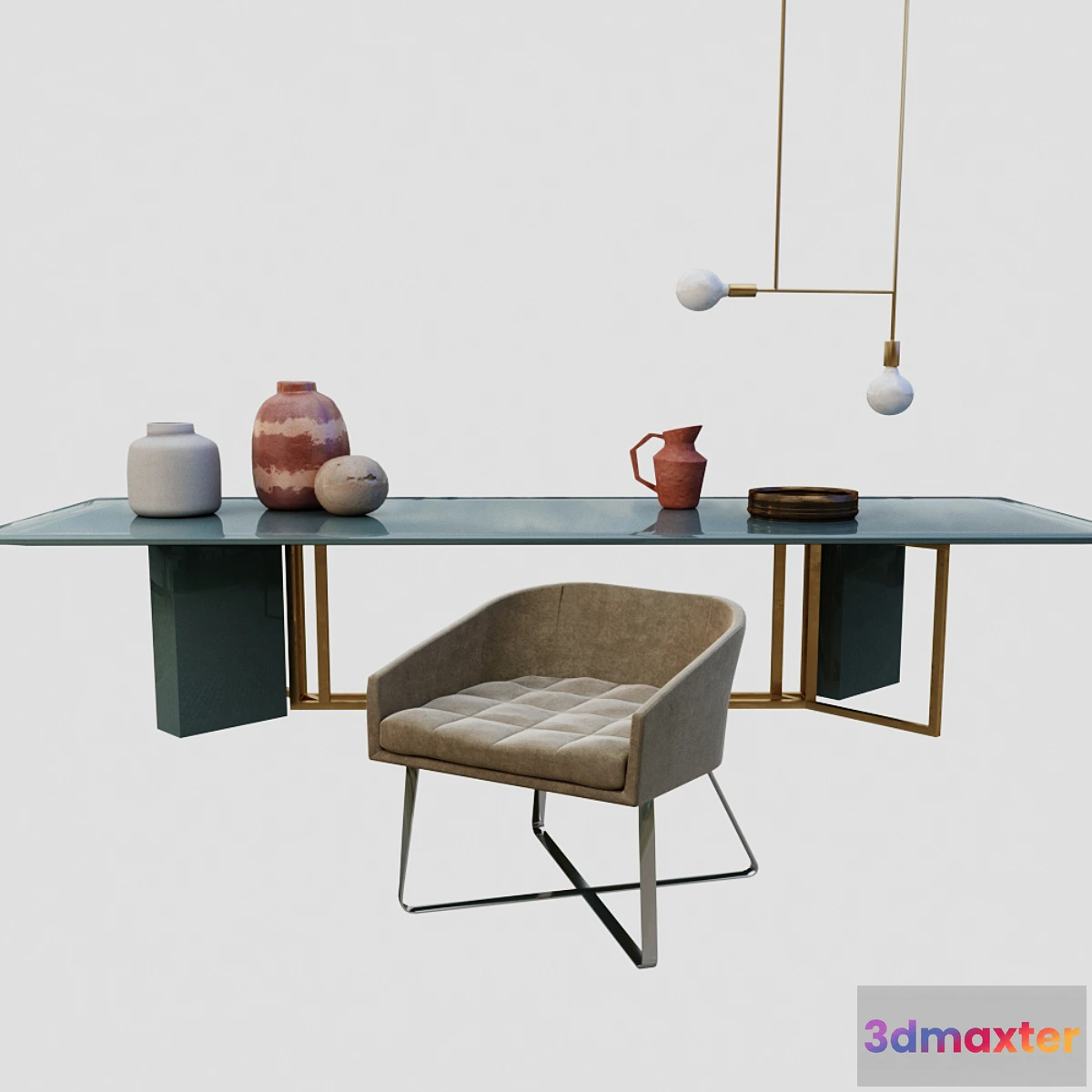 662853 - Plinto table and Lolyta chair