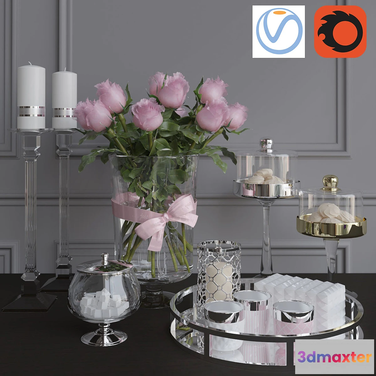662941 - Decorative set 2 Vray + Corona