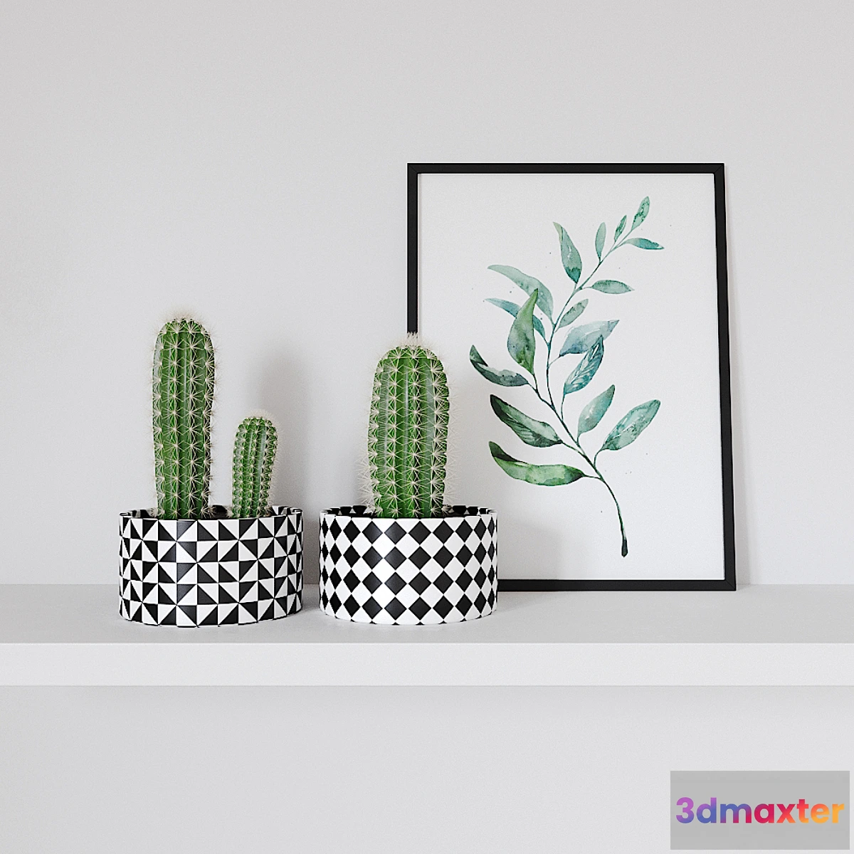 664689 - Decorative set - cactus and poster