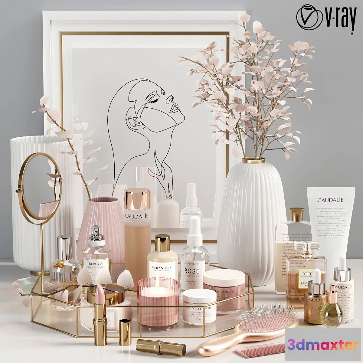 680916 - beauty decorative set 02_vray