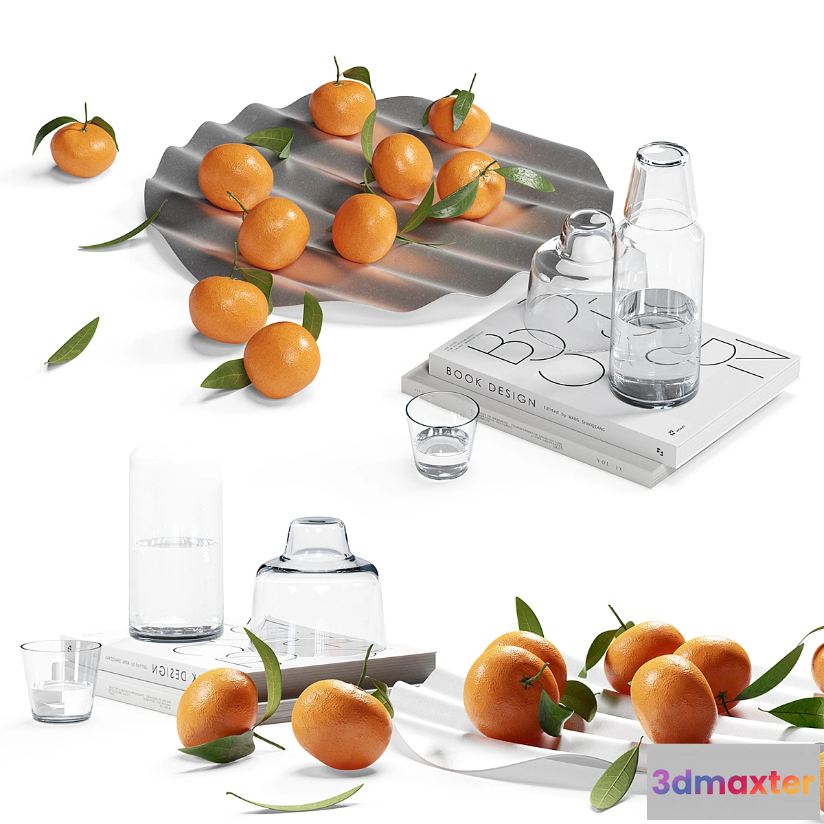 681062 - Decorative set with tangerines