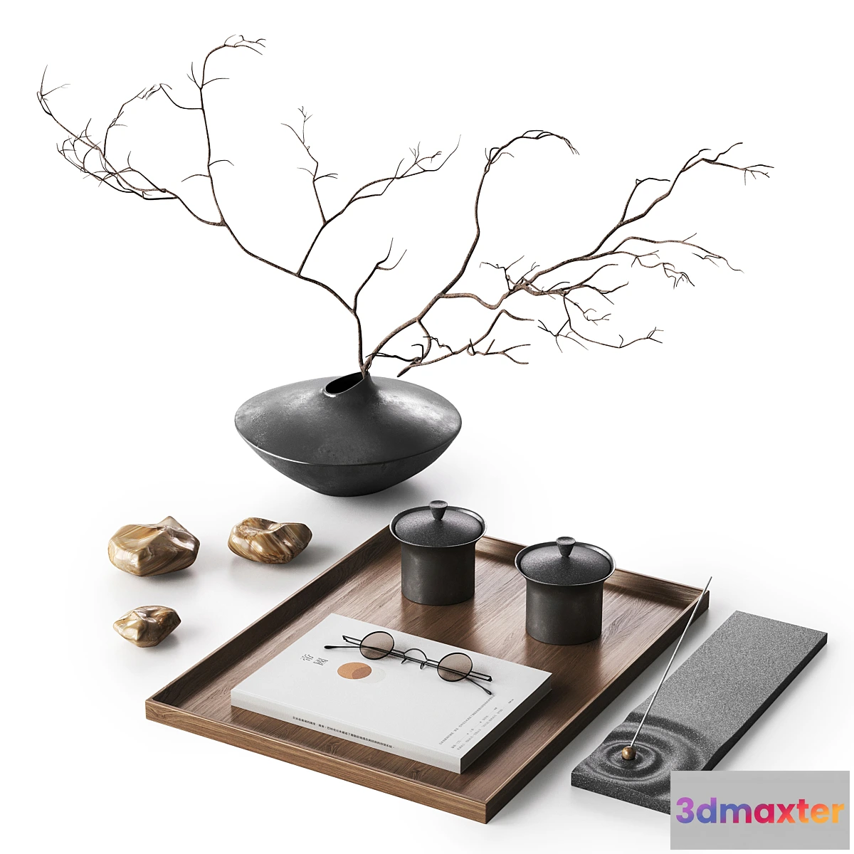 701858 - Japandi decorative set