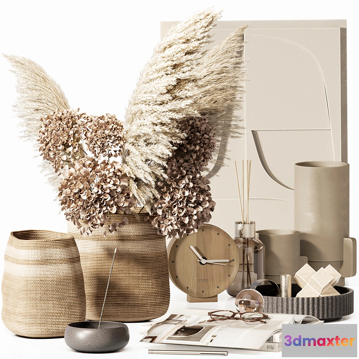 702078 - Decorative set 28 with dry plants